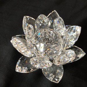 Swarovski Crystal Waterlilly Candleholder